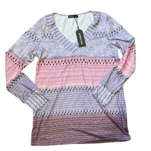 Noracora Long Sleeve V-Neck Casual‎ Top